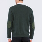 V-Neck Logo Pullover // Green (S)