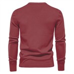 Crew Neck Sweater // Bordo (L)