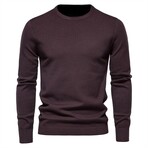 Crewneck Sweater // Black Red (M)