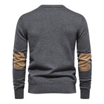 Elbow Patch Sweater // Dark Gray (S)