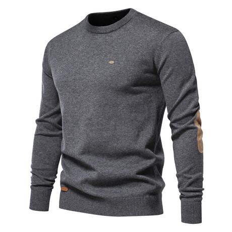 Elbow Patch Sweater // Dark Gray (XS)