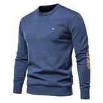 Elbow Patch Sweater // Blue (XS)