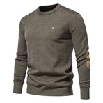 Elbow Patch Sweater // Army Green (L)