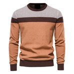 Color Block Sweater // Orange (L)