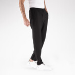 Regular Fit Men's Reflective Trousers // Black (S)