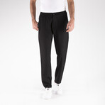 Regular Fit Men's Reflective Trousers // Black (S)