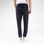 Regular Fit Men's Reflective Trousers // Navy (S)