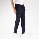 Regular Fit Men's Reflective Trousers // Navy (S)