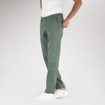 Slim Fit // Men's Side Pocket Trousers // Green (31)