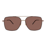 Gucci // Men's // GG1053SK-002 Pilot Sunglasses // Gold + Brown