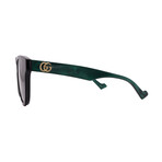 Gucci // Unisex // GG0960SA-001 Square Sunglasses // Black Marble Green + Green