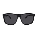 Gucci // Men's // GG0010S-001 Square Sunglasses // Black + Dark Gray