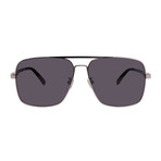 Gucci // Mens GG1289S 001 Pilot Sunglasses // Ruthenium Black + Gray