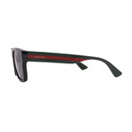 Gucci // Unisex // GG0340S-006 Square Sunglasses // Black Green Red +Dark Gray