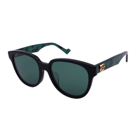Gucci // Unisex // GG0960SA-001 Square Sunglasses // Black Marble Green + Green