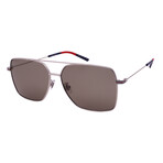 Gucci // Men's // GG1053SK-004 Pilot Sunglasses // Silver + Brown