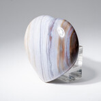 Genuine Polished Polychrome Jasper Heart from Madagascar with Acrylic Display Stand // 326 g