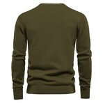 Henley Sweater // Green (M)