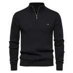 Quarter Zip Pullover V2 // Black (L)