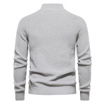 Quarter Zip Pullover // Gray (L)