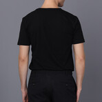 Men's V-Neck T-Shirt // Black (S)
