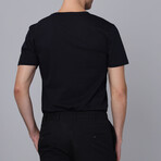 Men's V-Neck T-Shirt // Navy (S)