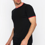 Men's Knitwear T-Shirt // Black (S)