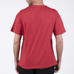 Men's O-Neck Oversize T-Shirt // Red (S)