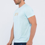 Men's O-Neck T-Shirt // Blue // Style 2 (S)