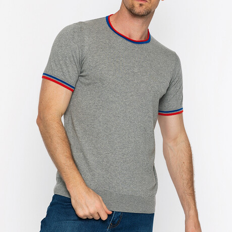 Men's Knitwear T-Shirt // Gray (S)