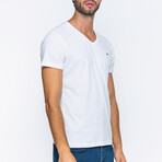 Men's V-Neck T-Shirt // White (S)