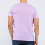 Men's O-Neck T-Shirt // Lilac // Style 2 (S)