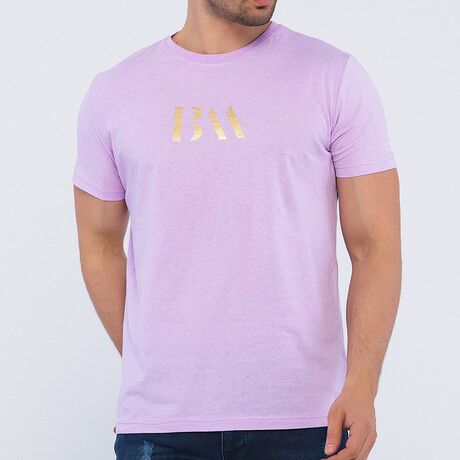 Men's O-Neck T-Shirt // Lilac // Style 2 (S)