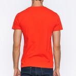 Men's V-Neck T-Shirt // Red (S)