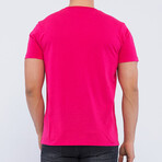 Men's O-Neck T-Shirt // Pomegranate (S)