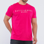 Men's O-Neck T-Shirt // Pomegranate (S)