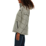 Helios Paffuto //  Women's Heated Coat // Silver Mint (S)