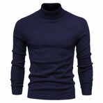 Turtleneck Sweater // Dark Blue (XL)