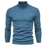 Turtleneck Sweater // Blue Mist (XL)