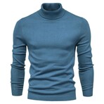 Turtleneck Sweater // Blue Mist (M)