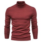 Turtleneck Sweater // Wine Red (XS)