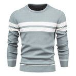 Double Striped Sweater // Blue (M)