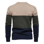 Color Block Sweater // Apricot (XL)