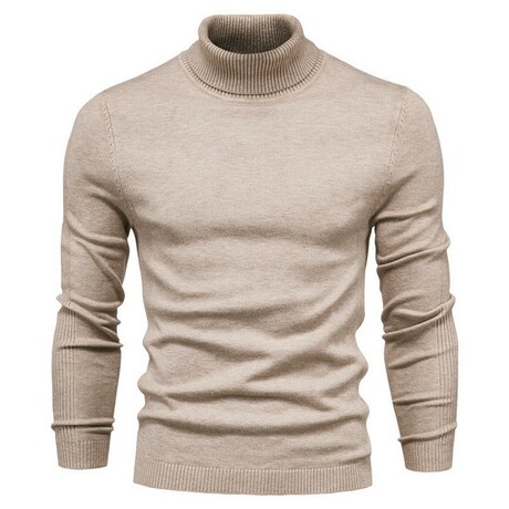 Turtleneck Sweater // Khaki (XS)