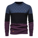 Color Block Sweater // Blue (L)