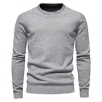 Crew Neck Sweater // Gray (M)