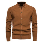 Button-Up Cardigan // Chocolate (M)