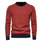 Patterned Sweater // Orange (L)