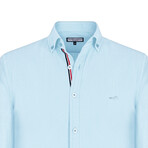 Men's Long Sleeve Button Up // Light Blue (S)