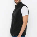 Men's Lightweight Puffer Vest // Black (S)